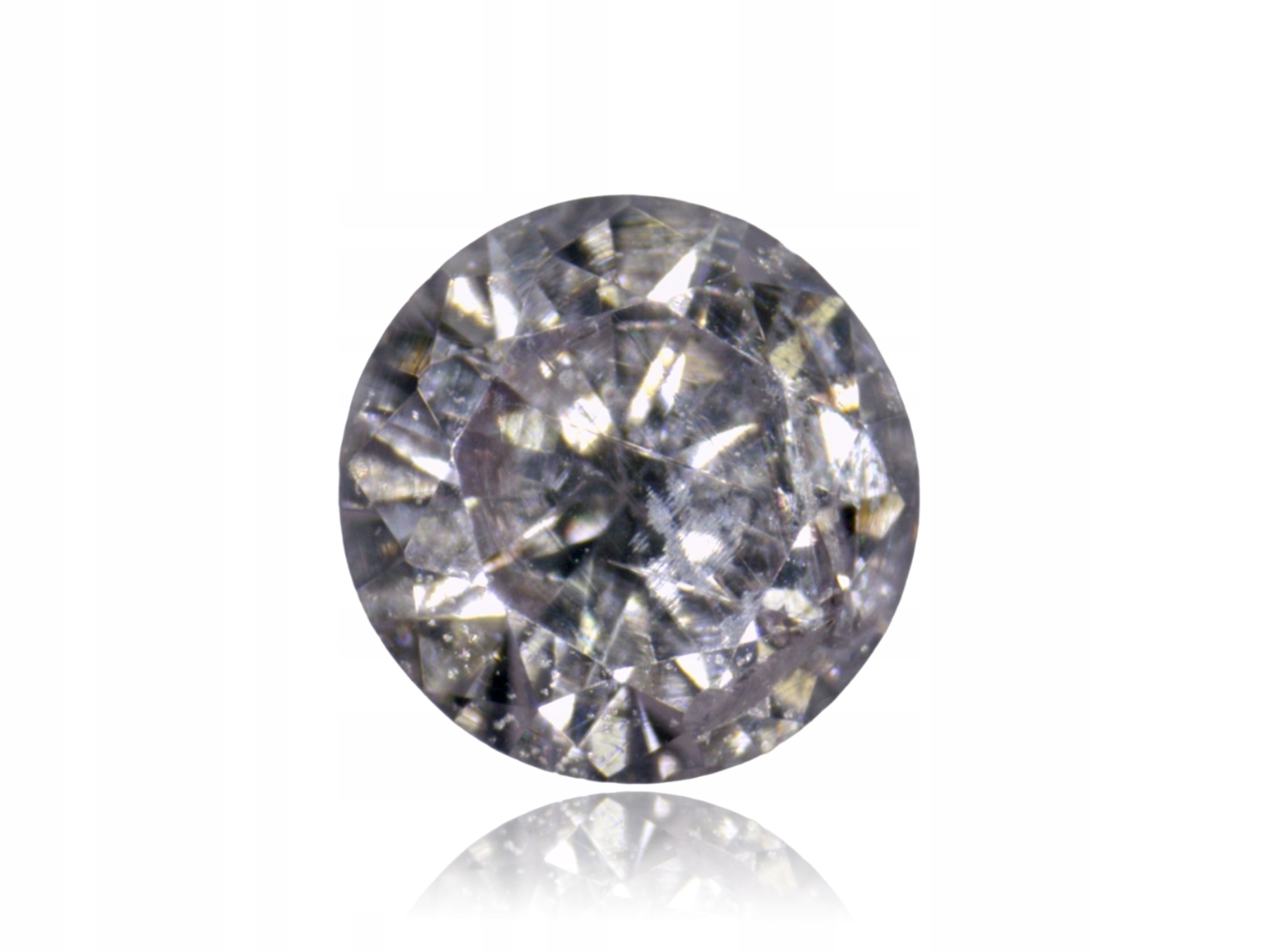 Přírodní Diamant 0.03ct Hnědý Briliant I2 eCertifikát Wbd
