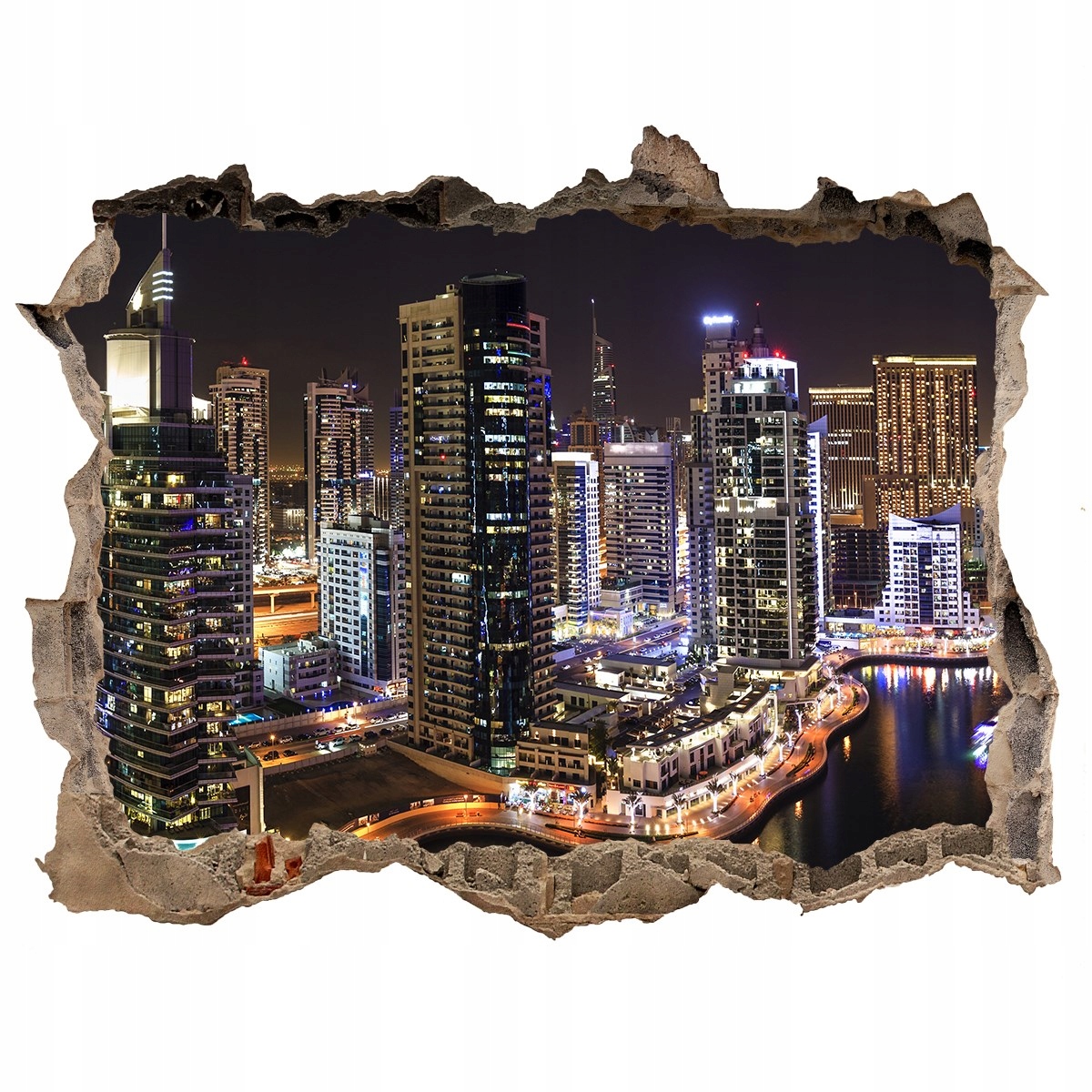 

Fototapeta dziura na ścianę Marina w Dubaju 120x81