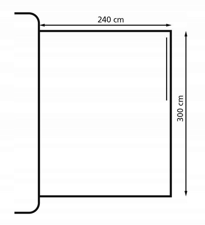 Zabudowa do daszka Bus Kamper 300 EUROTRAIL Numer katalogowy części ETCT0133PR.300