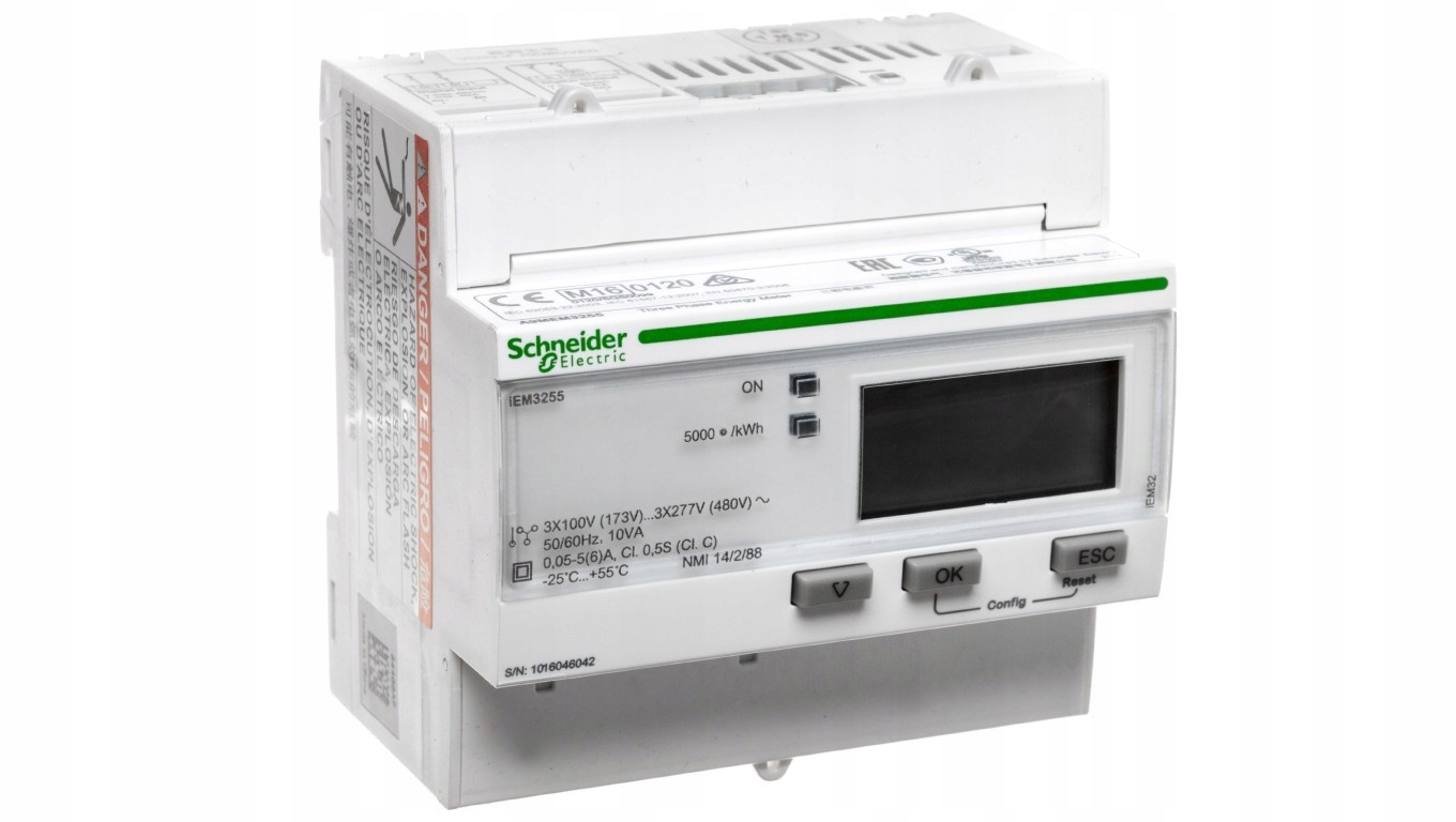 Licznik Energii 1/3-Fazowy MID Modbus Schneider iEM3255 A9MEM3255 A9MEM3255