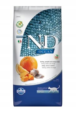 Levně N&d Ocean Cat Adult Herring, Pumpkin & Orange 5kg
