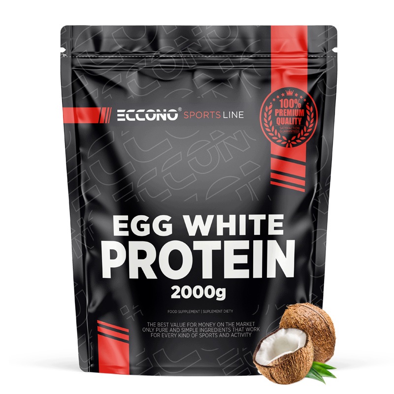 Eccono Egg White Protein 2000G Vaječný Bílek Albumin Kokos