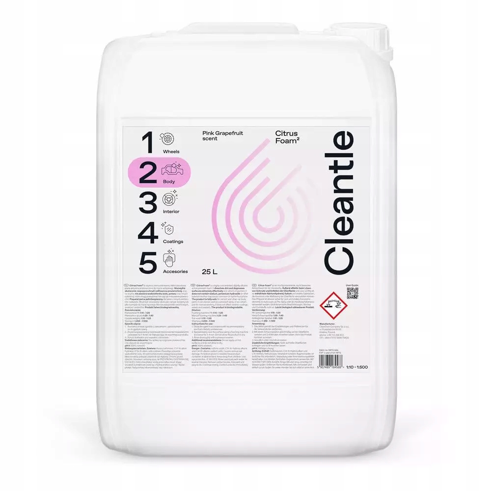 Cleantle Citrusová pena2 25 l