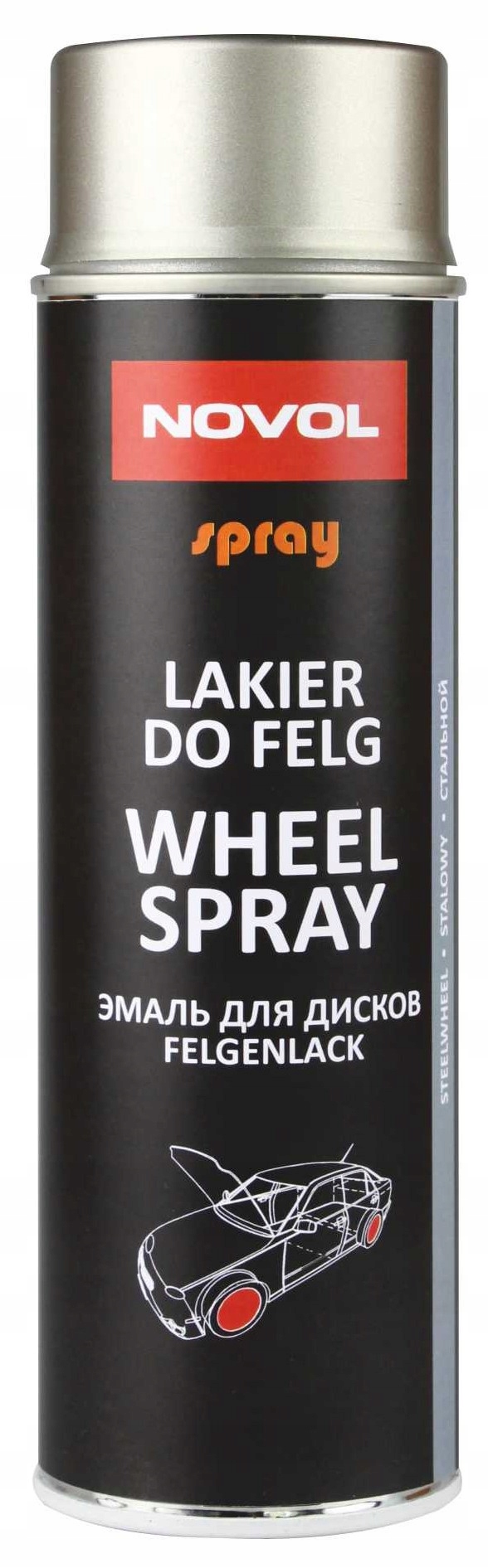 

Novol Wheel Spray Lakier Do Felg Stalowy 500ML