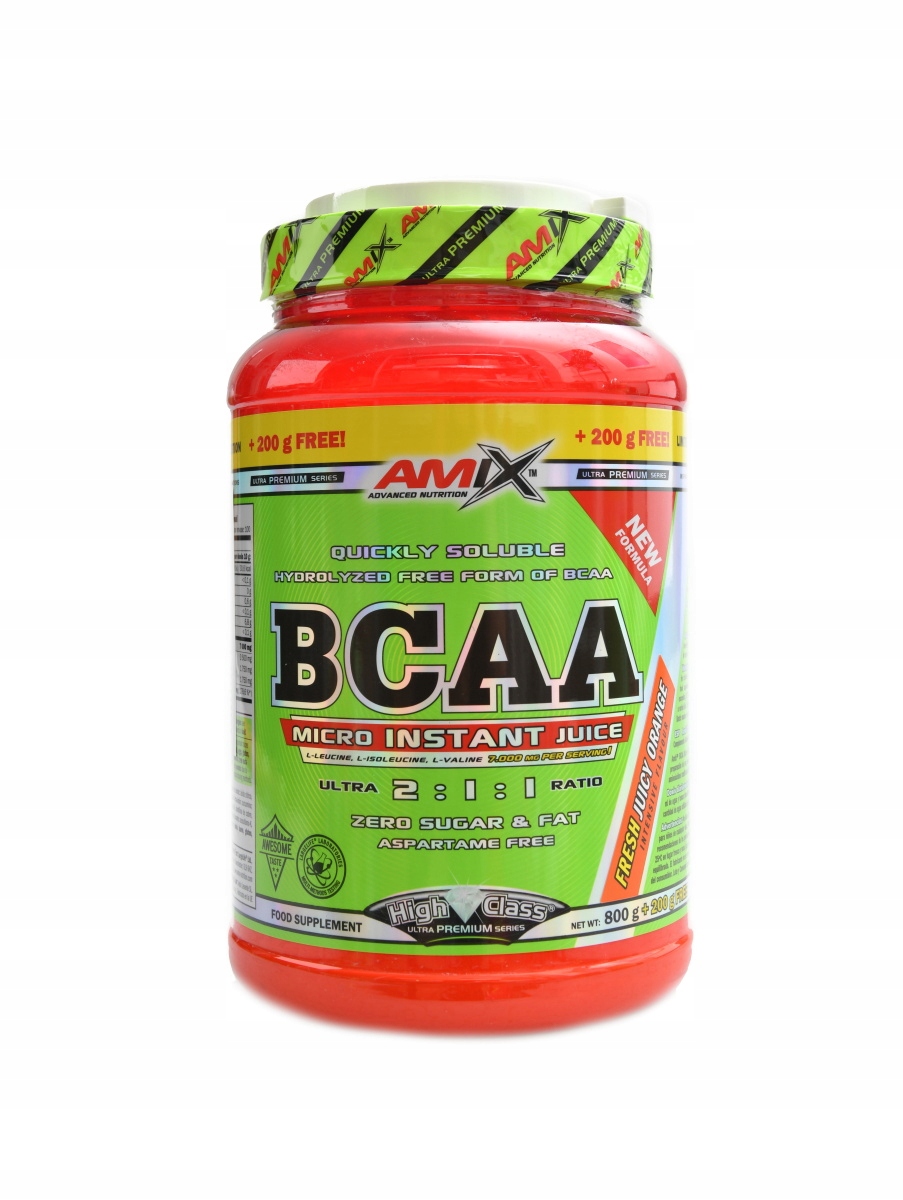Amix nutrition Bcaa micro instant juice 1000 g pomeranč