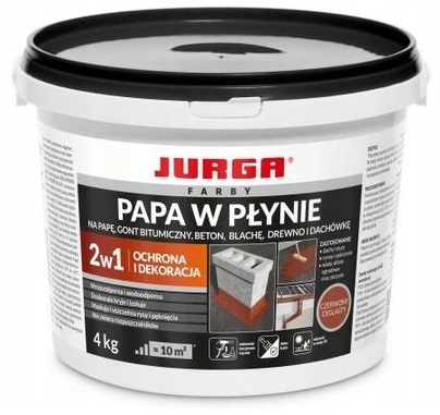 Jurga Papa W Płynie 4kg Czerwony Ceglasty