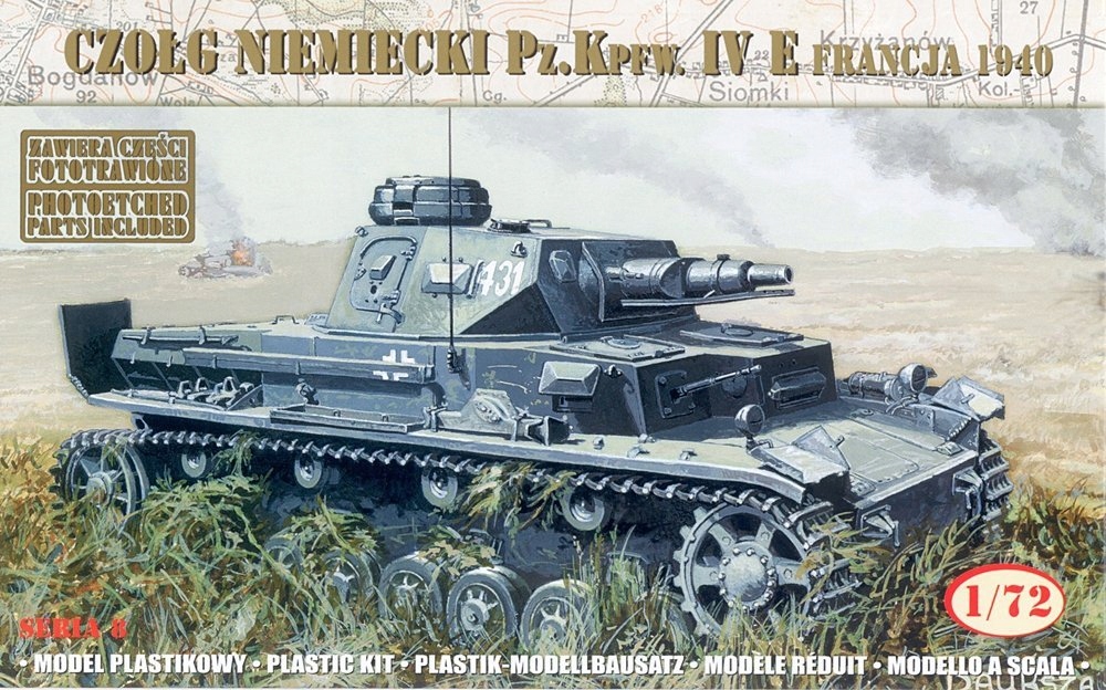Mirage 72863 1:72 Německý tank Pz.Kpfw. IV Ausf. E Francie 1940