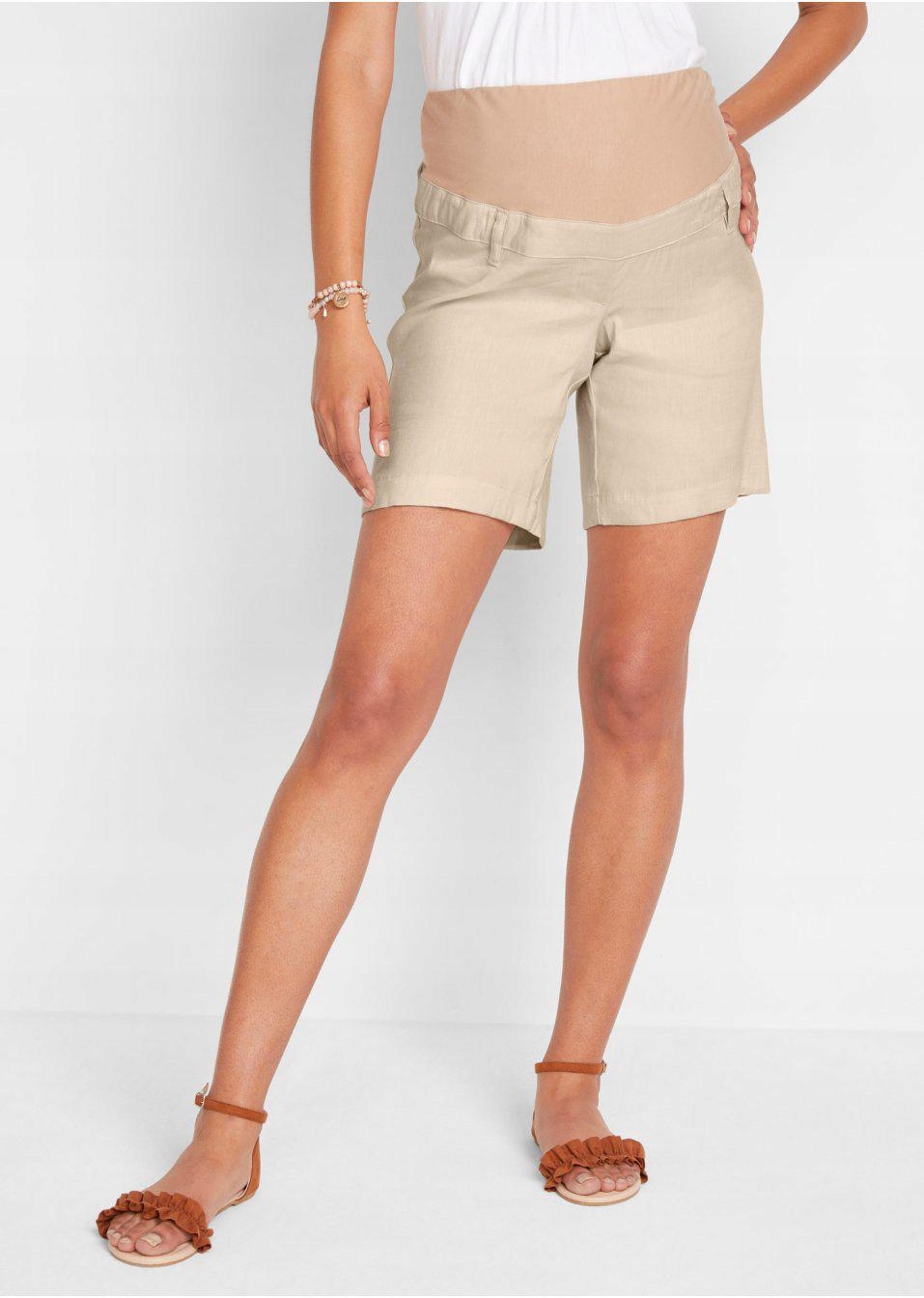 BPC BEŻOWE SZORTY CIĄŻOWE Z KIESZENIAMI 40 L