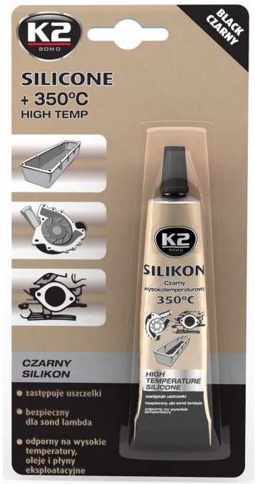 

K2 Silikon Czarny +350C 21G Wysokotemperaturowy