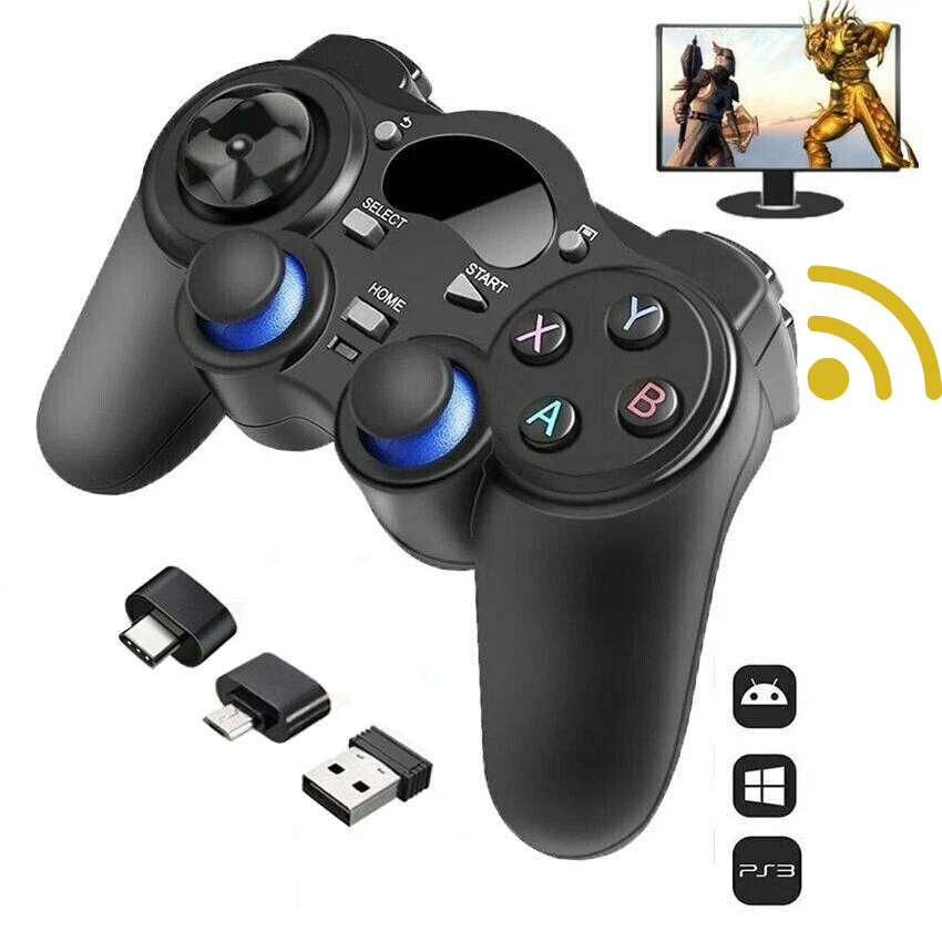 Bezdrátový Ovladač 2.4G Usb Pc Android PS3 Ergonomický 8 M