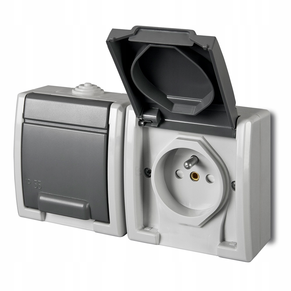 

Aquant Gniazdo Podwójne Hermetyczne N/t IP55