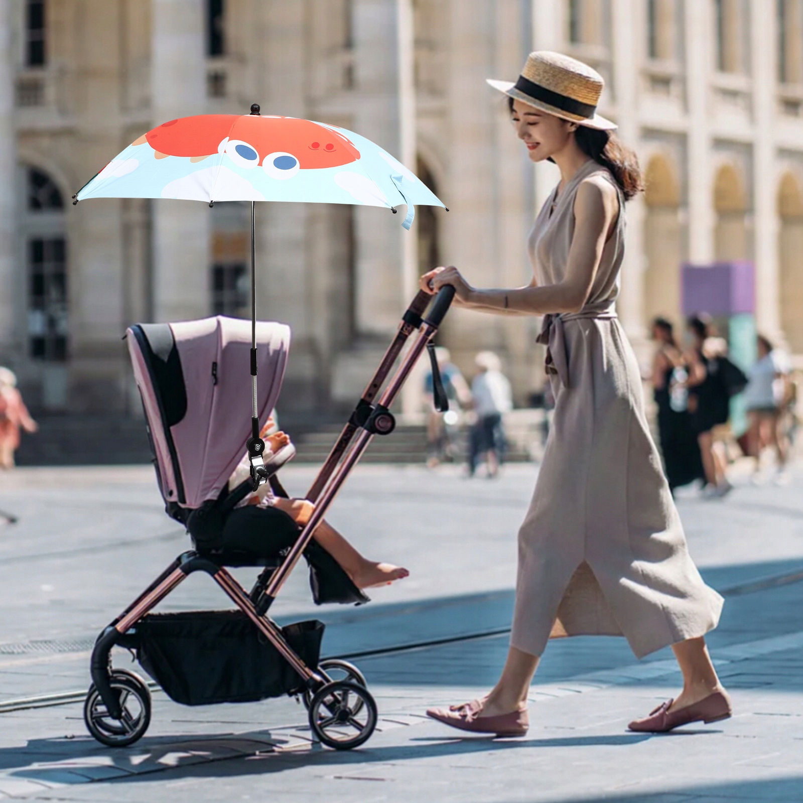 Krzesła zewnętrzne Wózek inwalidzki Parasol Wózek Marka bez marki