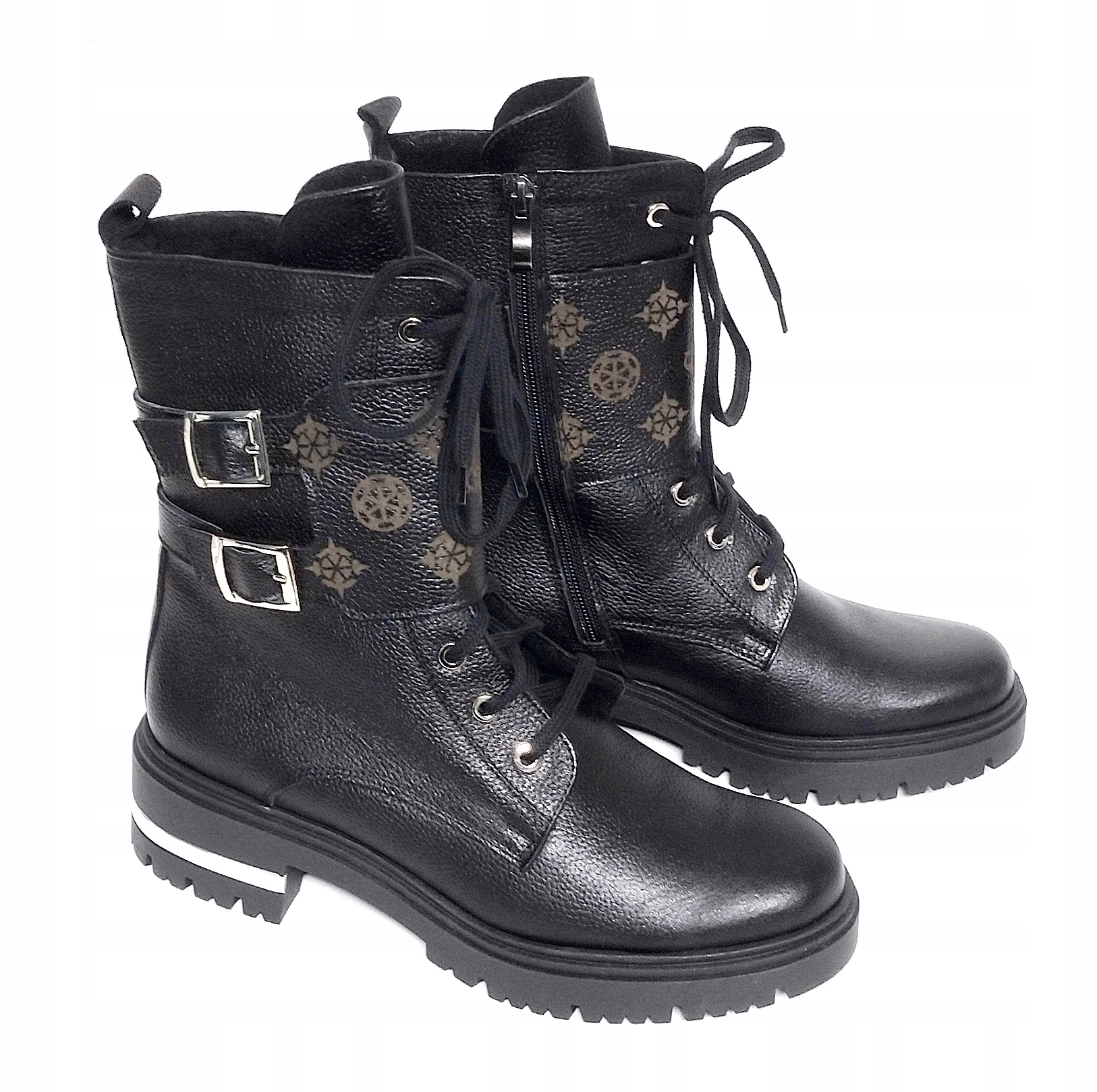 WYPRZEDAŻ $$$ RAF-DOR 1747 STYLOWE WYGODNE OFICERKI SKÓRA NATURALNA 37