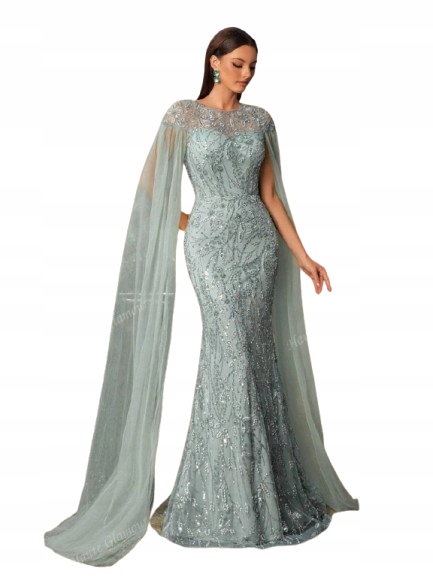 Shein Šaty S Flitry A Pláštěm 1 Ks