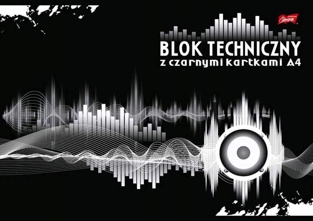 

Blok Techniczny Czarne Kartki A4 180g/m2-0026