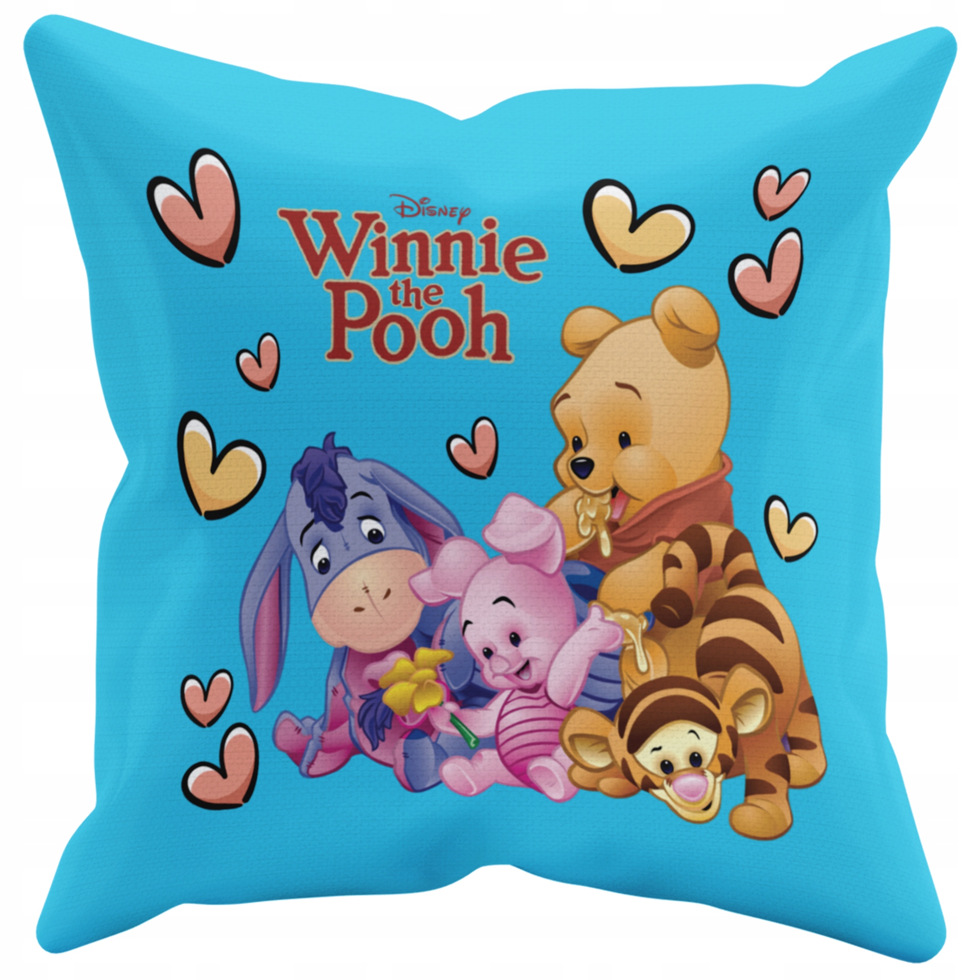 POSZEWKA NA PODUSZKĘ JAŚKA DO PRZEDSZKOLA MIŚ TYGRYSEK + IMIĘ GRATIS Kolor dominujący odcienie niebieskiego