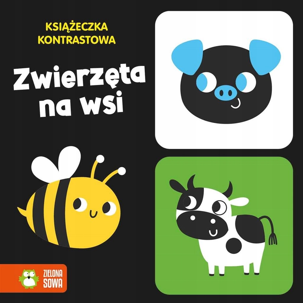Wieczorynka Dla Dziecka Książeczka Kontrastowa Zwierzęta Na Wsi Ciekawa