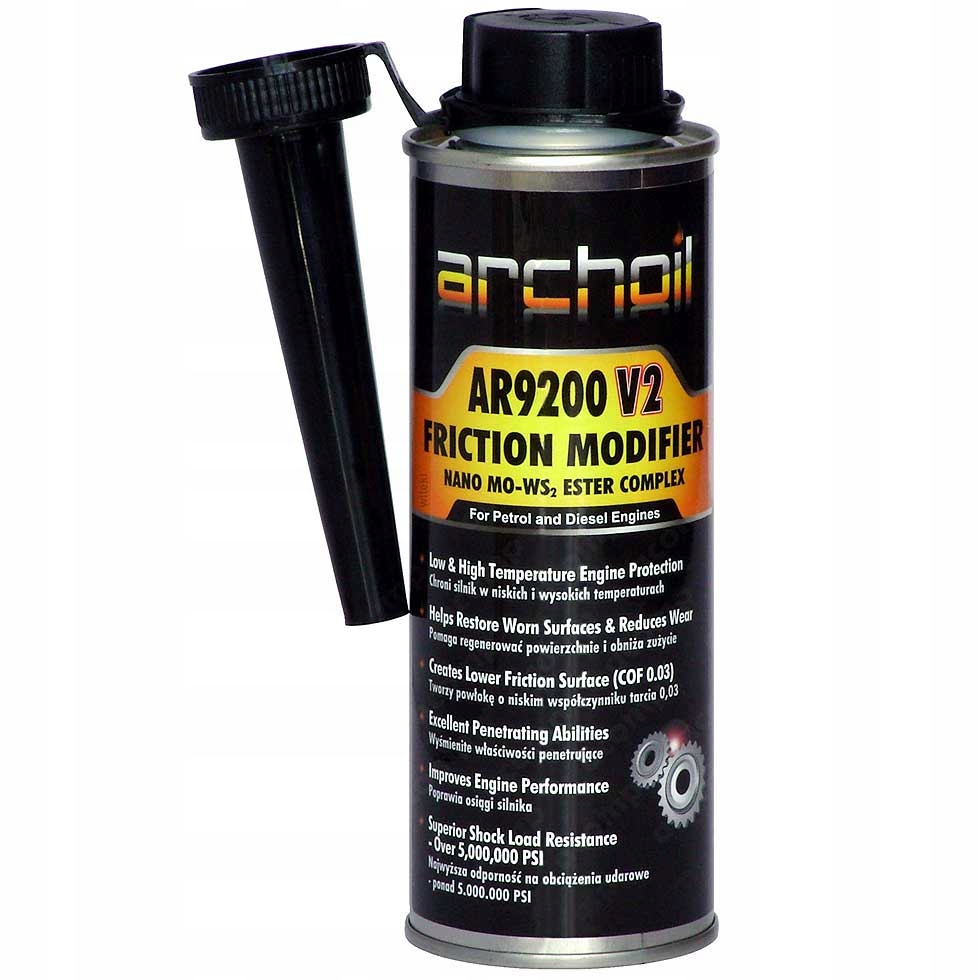 

AR9200 V2 LL spadek tarcia+czystość w silniku 5,5L
