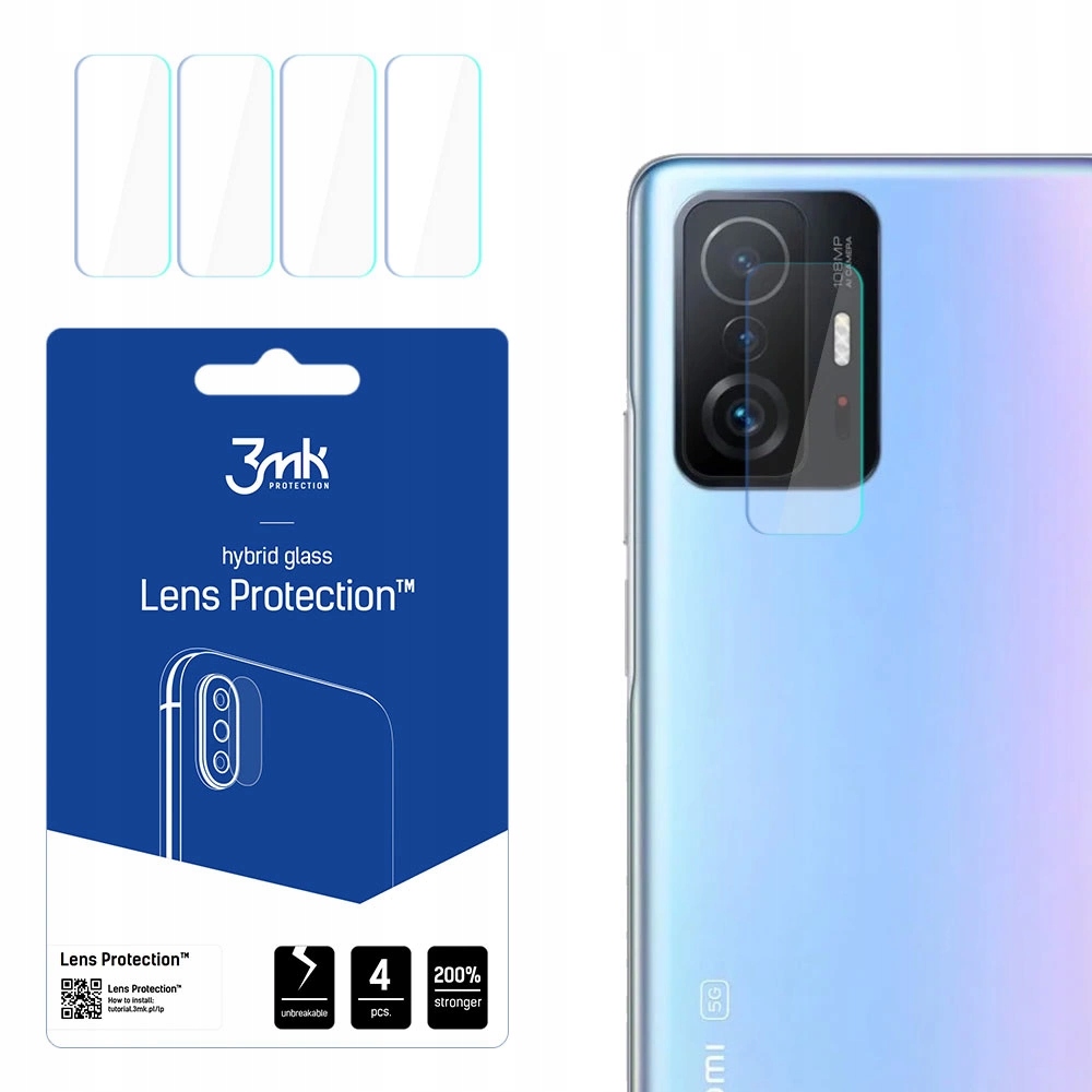 Szkło na aparat 3mk Lens Protection hybrydowe na Xiaomi 11T 11T Pro