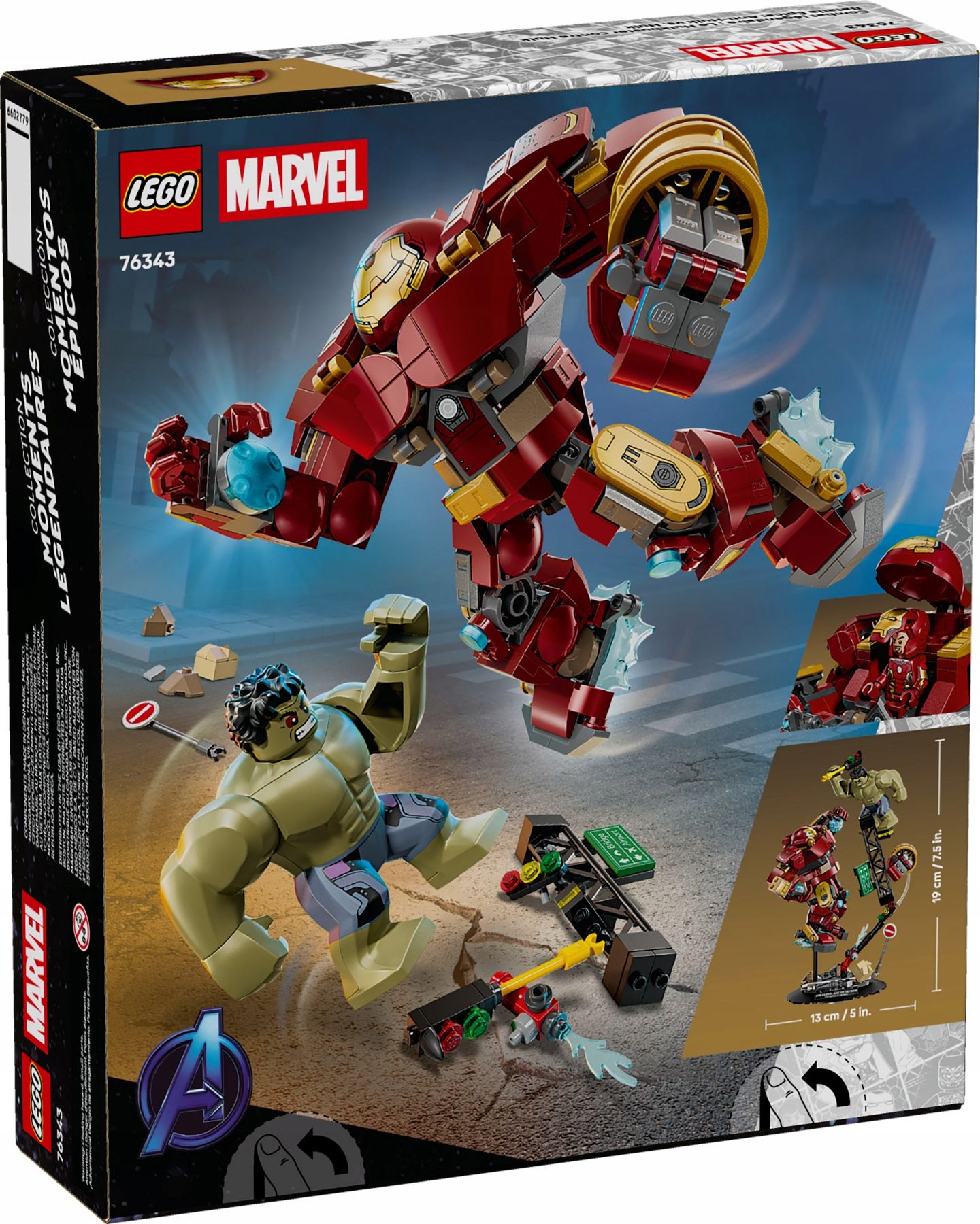 Lego stavebnice Heroes 76343 Epická bitva: Hulkbuster