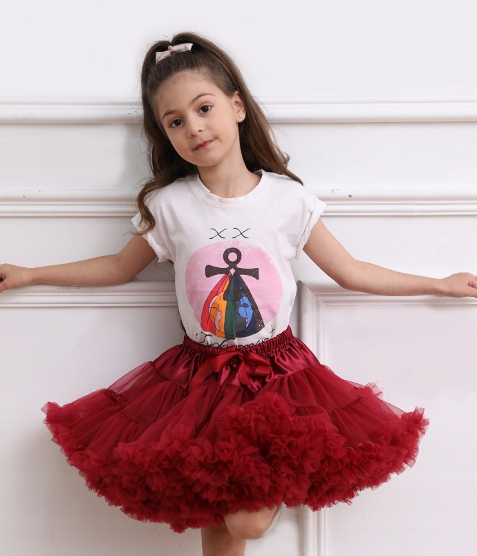 Tiulowa spódniczka PIĘKNA PUSZYSTA Z FALBANKAMI Marka Inna marka