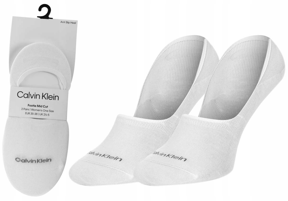 

Calvin Klein Skarpetki Stopki 2P White r. 35-38