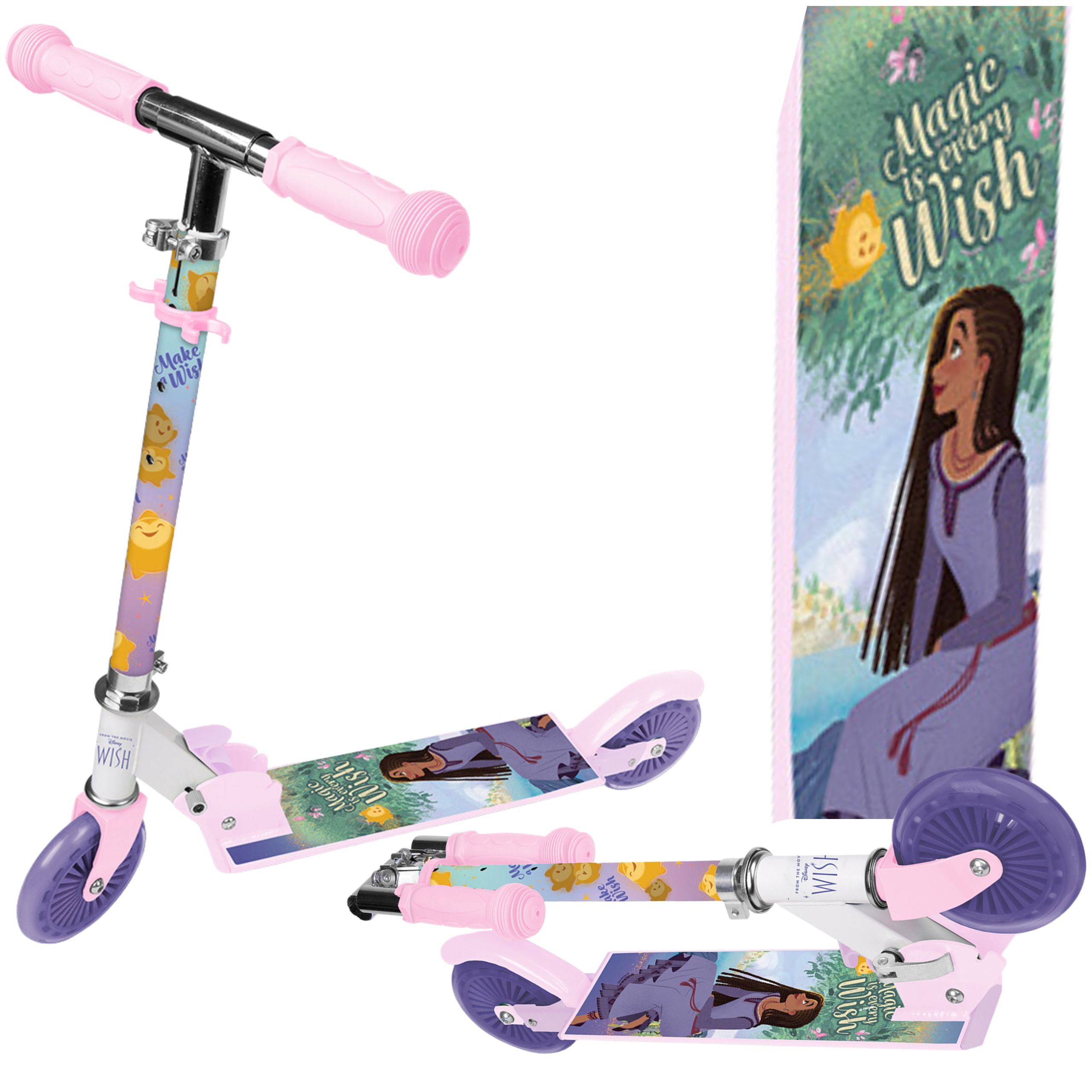 Hulajnoga Składana Dla Dzieci Dziecięca Dziewczynki Disney 4 5 6 7 8 latki