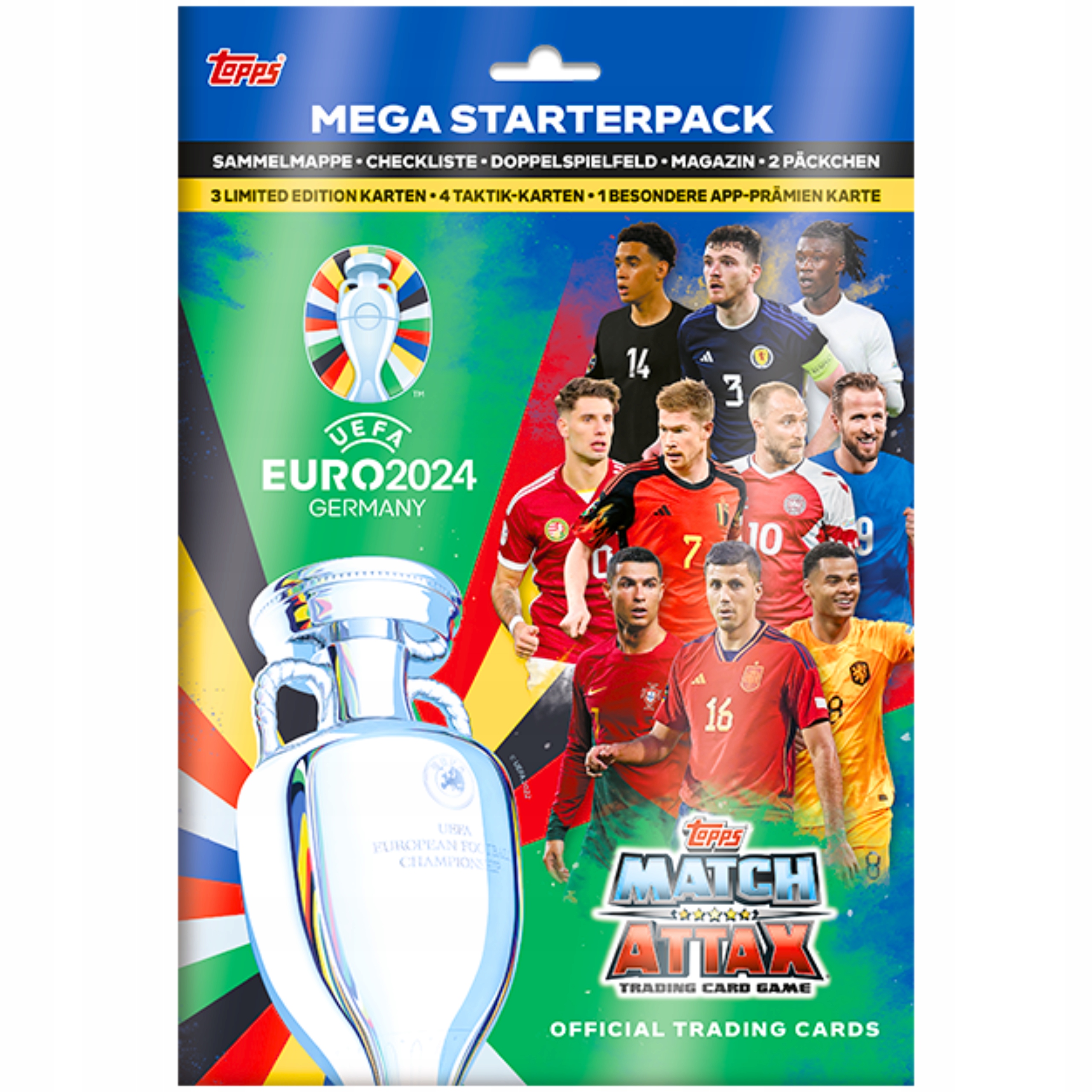 Album na karty piłkarskie EURO 2024 Match Attax Zestaw Startowy Klaser