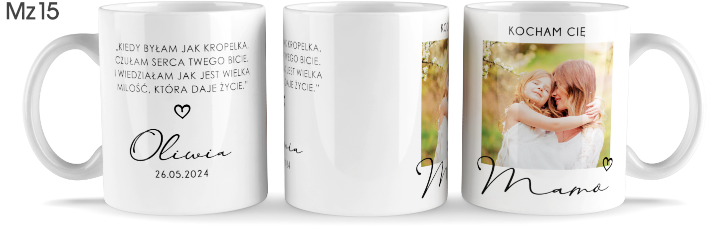 foto KUBEK ZE ZDJĘCIEM prezent na DZIEŃ MAMY TATY OJCA Marka inna
