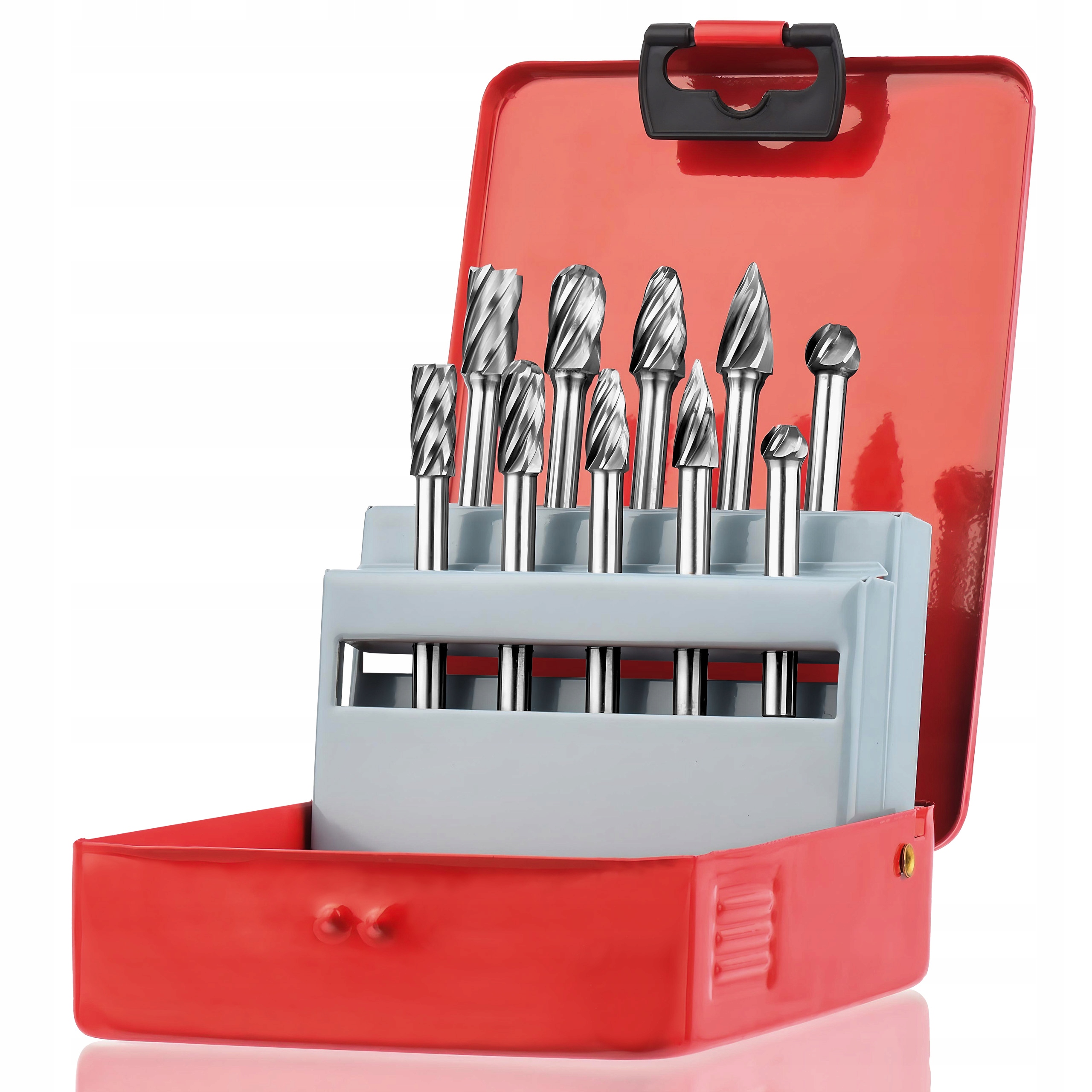 Sada rotačních pilníků Frézy na hliník 10 ks Karbid slinutý