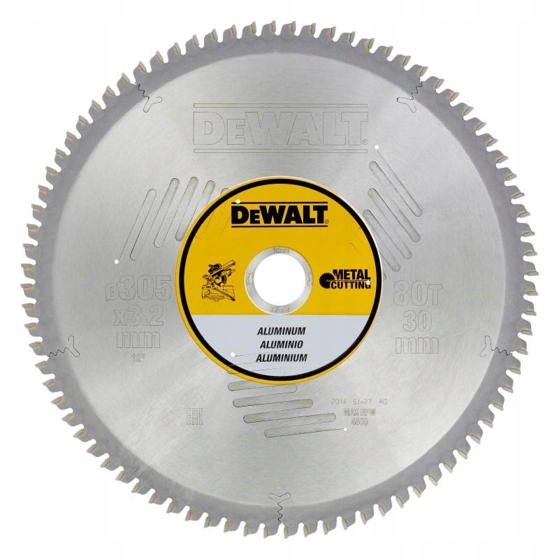 Dewalt Pila Kotoučová 305x30mmx80z Pro Alumunium