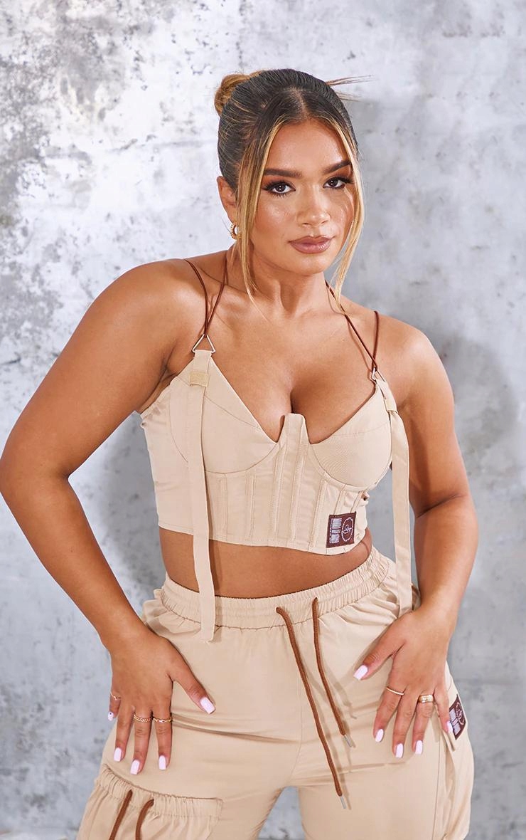 PK270 BEŻOWY GORSET PRETTYLITTLETHING 38 Marka Prettylittlething