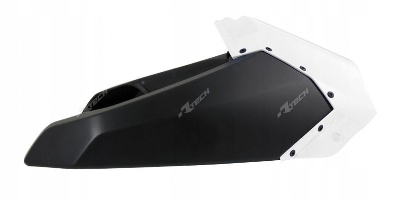 Racetech Horné kryty chladiča Yamaha YZ250/450F biela/čierna R-CVYZFBNNRU1