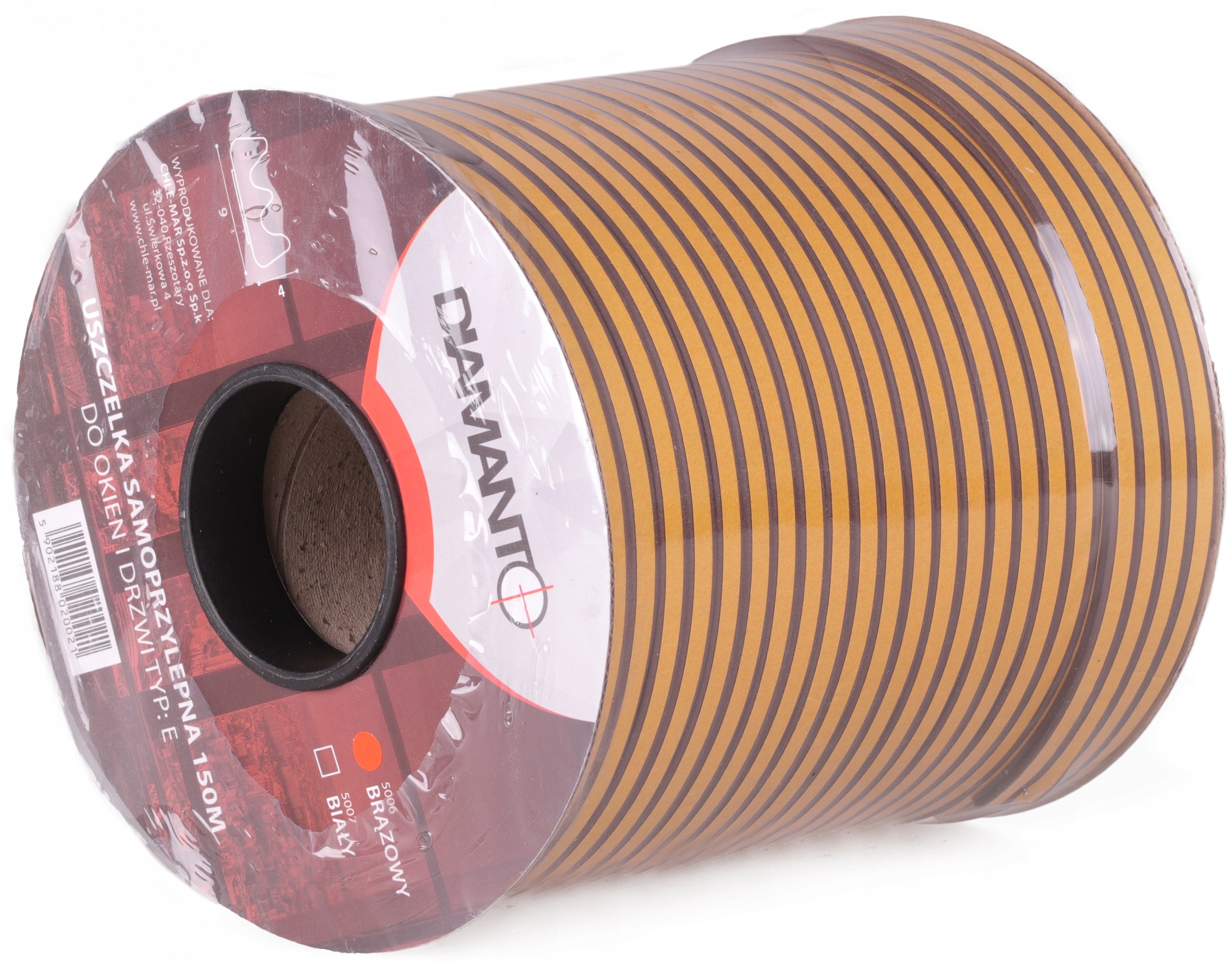

Uszczelka Gumowa Okien Drzwi 9x5,5 mm Brąz P 100m