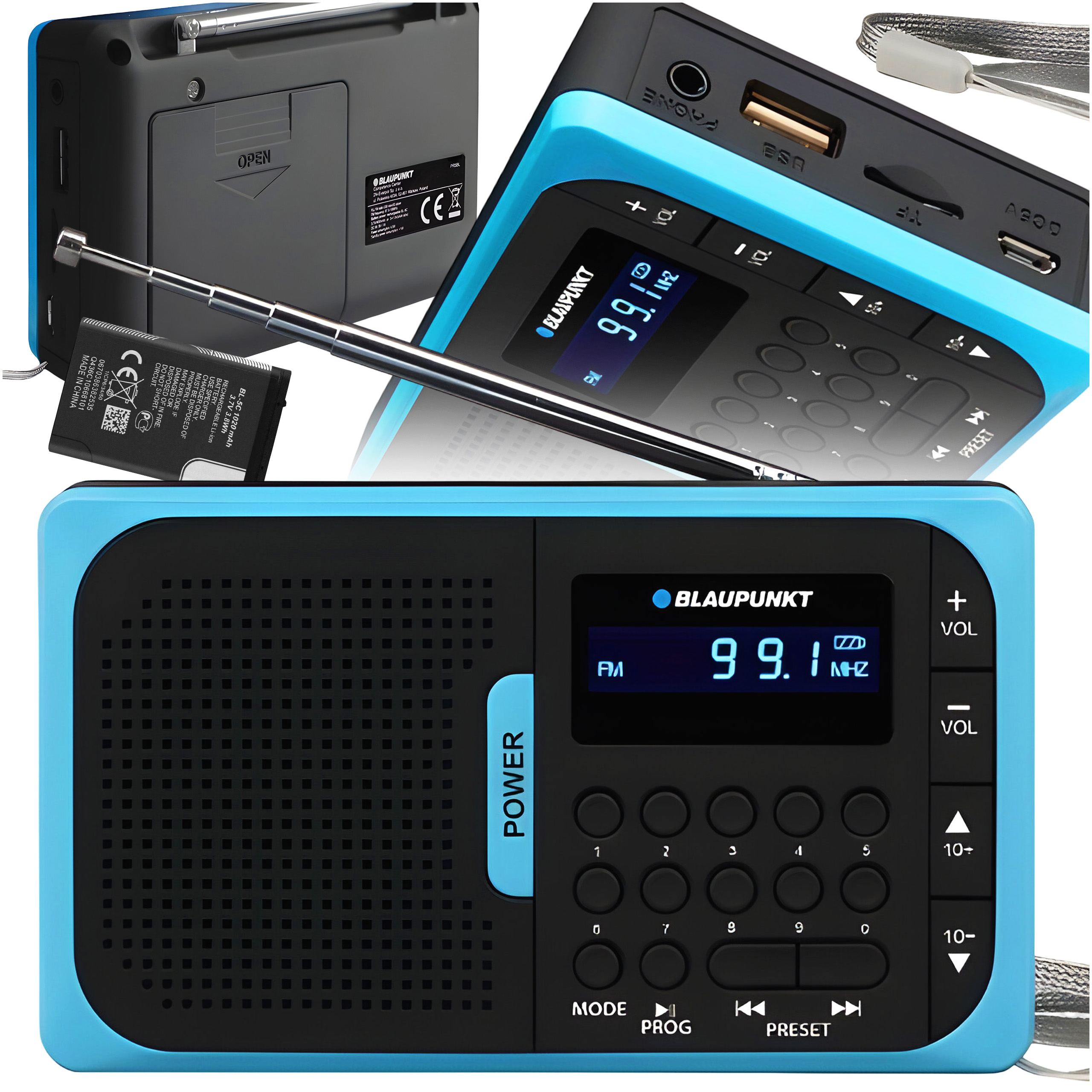 Miniradio Blaupunkt PR5BL 0 Вт синий