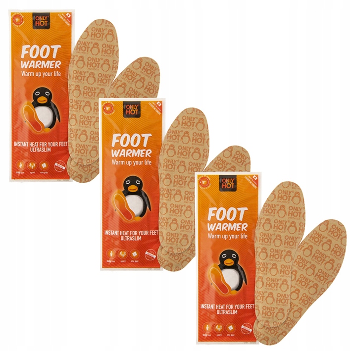 

3x Only Hot Foot Warmer Ogrzewacz Do Butów Stóp 8h