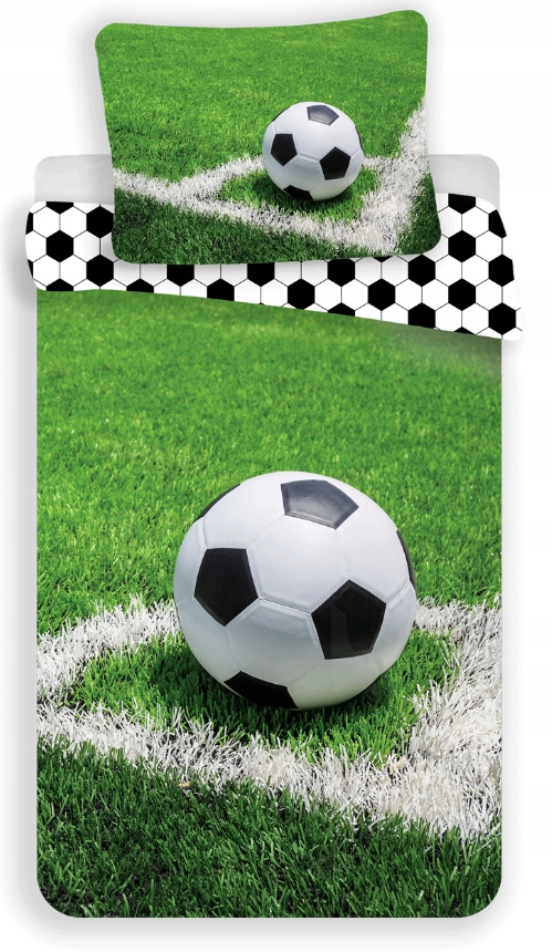 Pościel Młodzieżowa 140x200 Bawełniana Piłka Nożna Piłkarska Football
