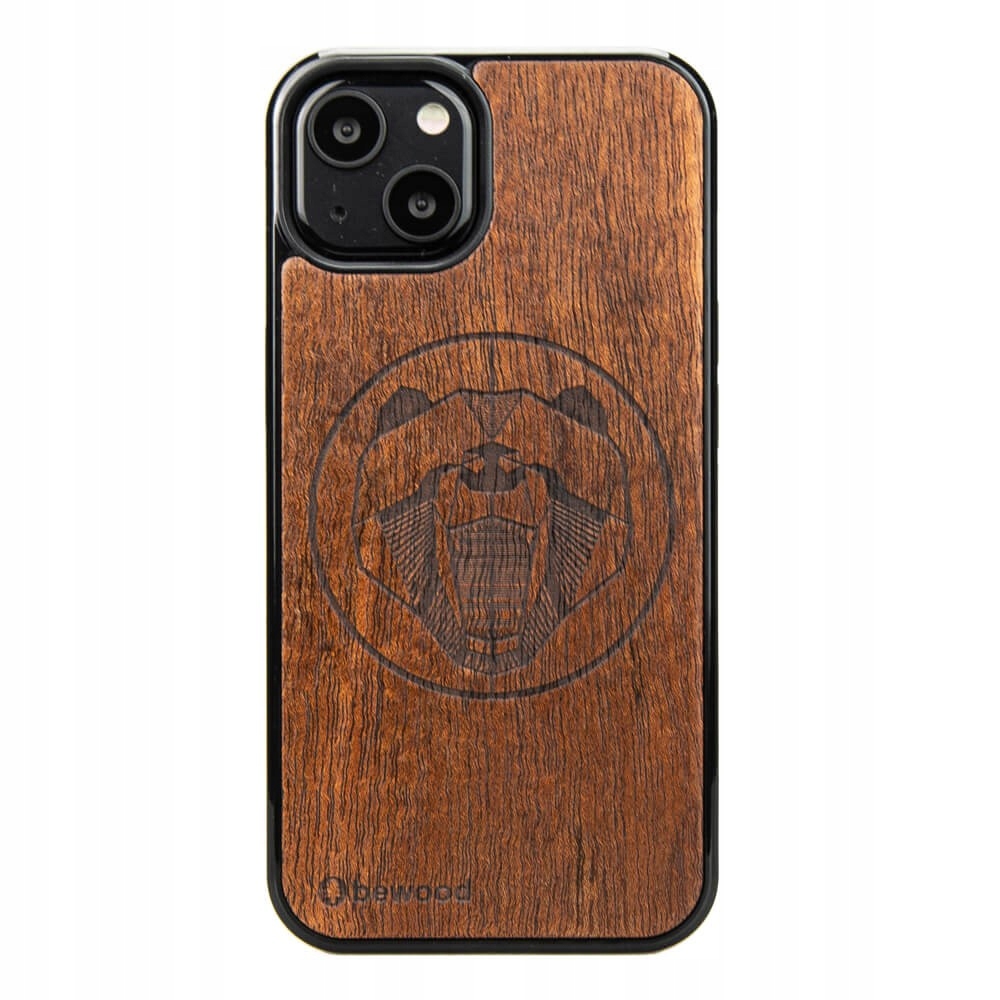 Pouzdro Bewood pro iPhone 13 Medvěd Merbau