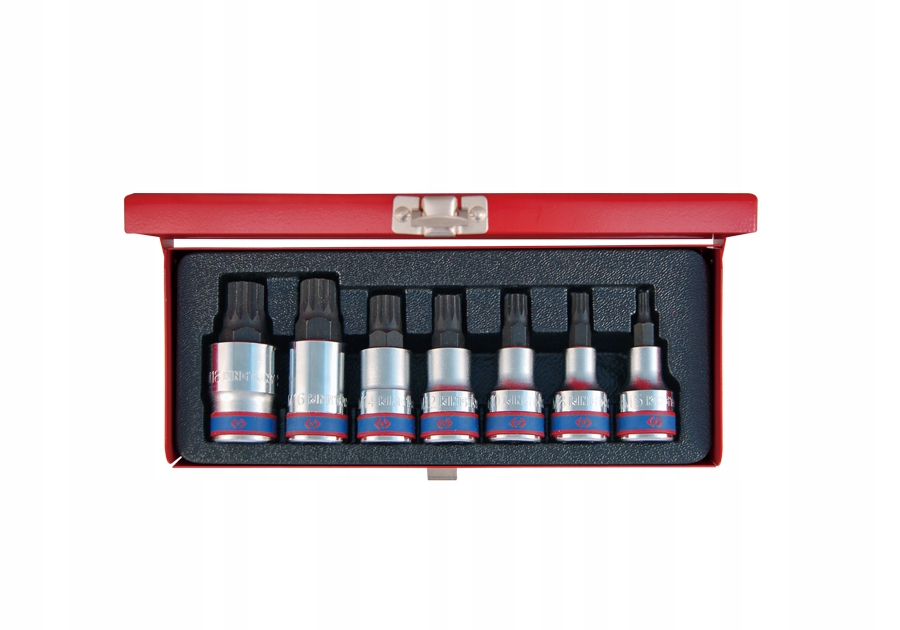 ZESTAW NASADKI SPLINE 1 2 M6 M18 KING TONY 4117PR