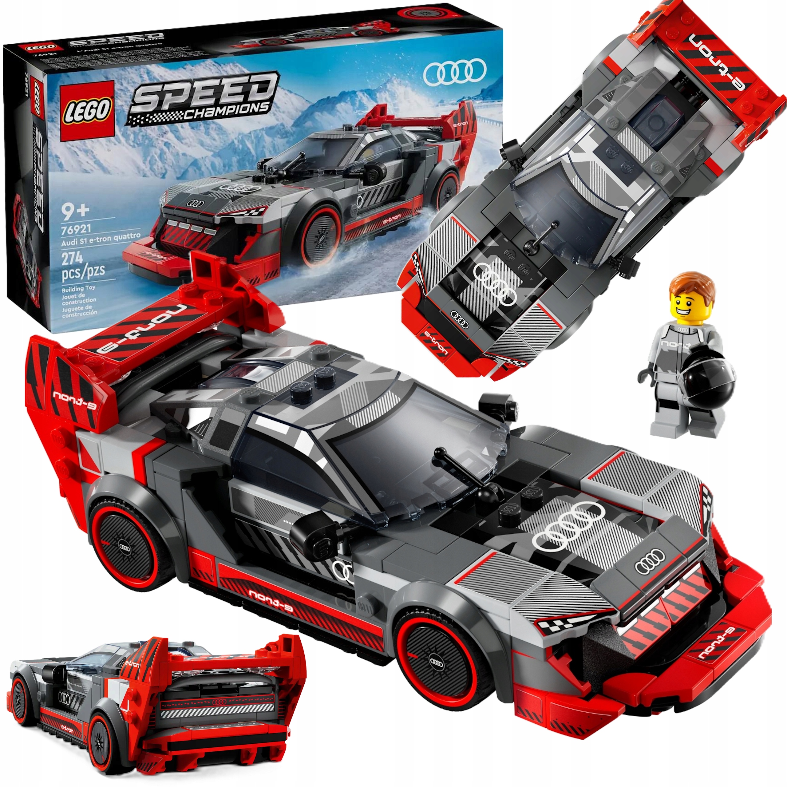 Klocki Lego Speed Champions Wyścigowe Audi S1 E-tron Quattro Zestaw