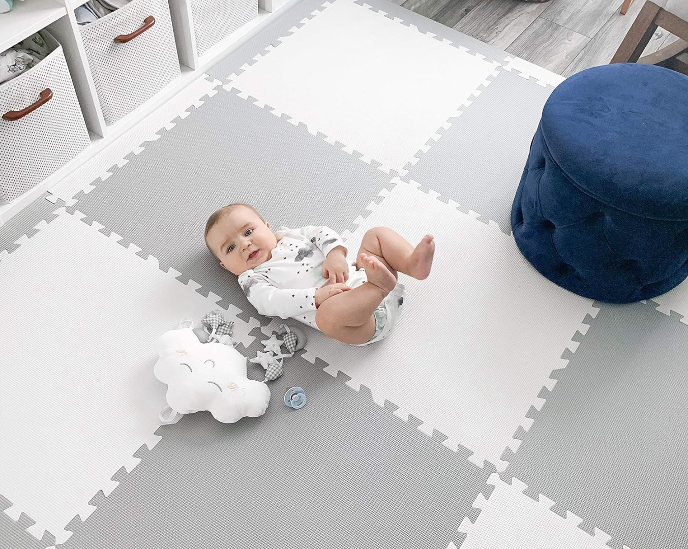 DUŻE PUZZLE PIANKOWE DUŻA MATA PIANKOWA DLA DZIECI 4 SZT EL GRUBA 120x120cm Kolekcja 38628047