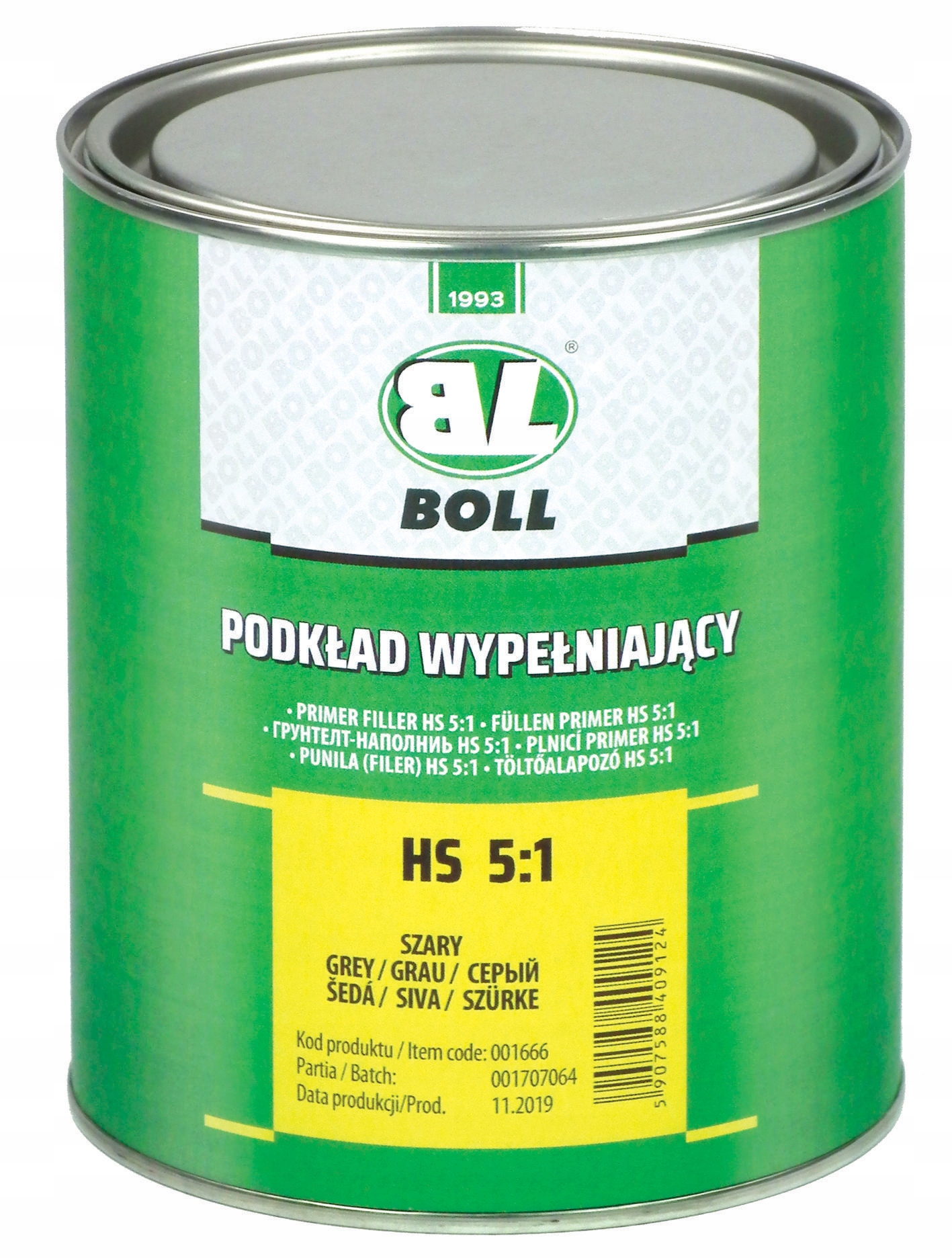 

Boll Podkład Wypełniający Hs 5:1 Szary 0.8L