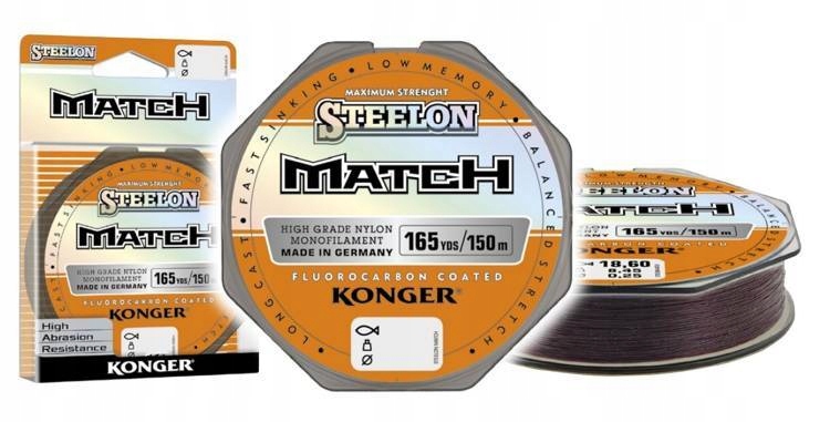 Żyłka Wędkarska Steelon Match Fc 0,14mm 150m Brązowa Konger
