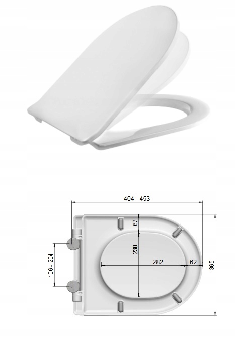 Pomalu Padající Deska Pro Cersanit Carpi Slim