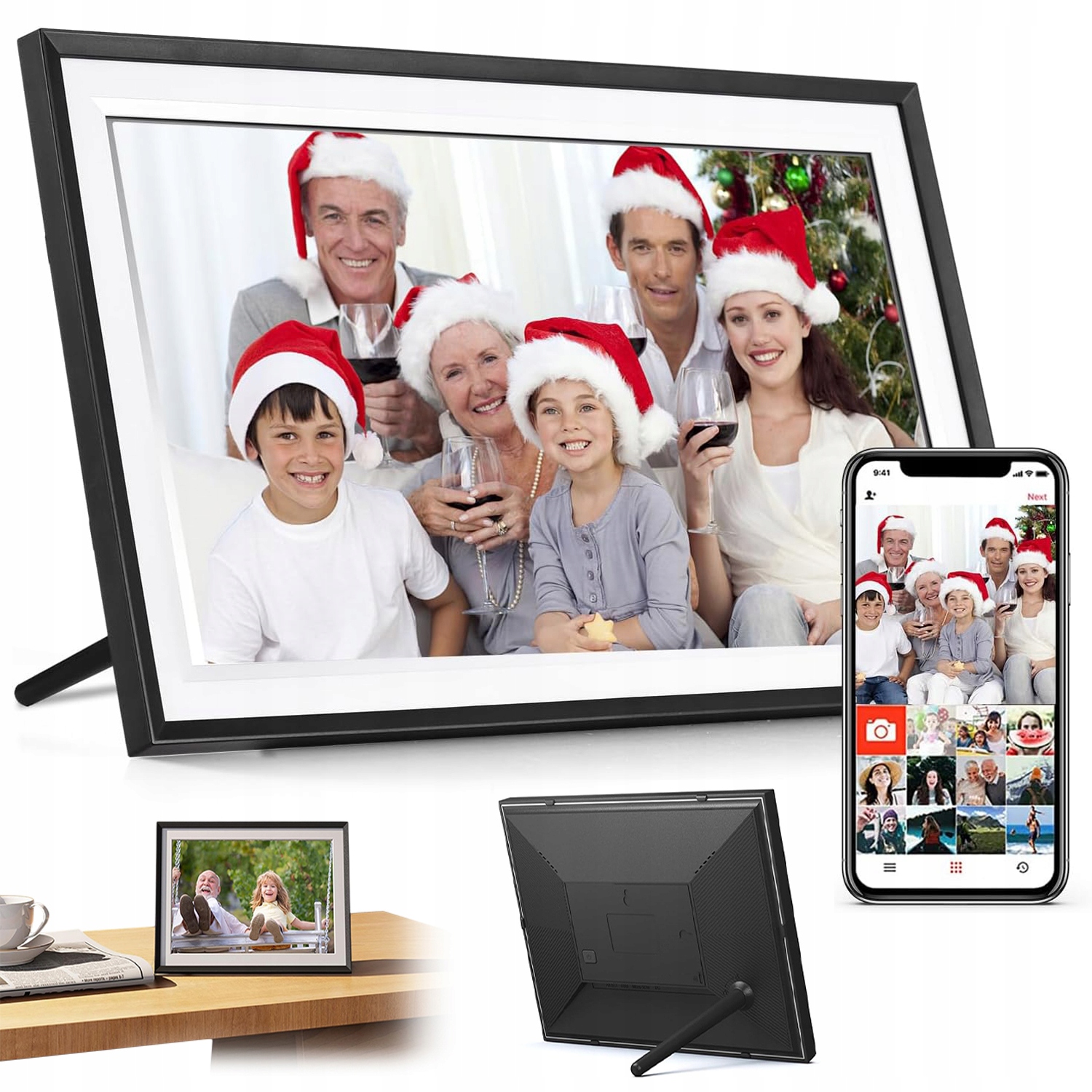 Digitální Rámeček Na Fotografie Wi-fi 10.1" 32GB, Vysoce Kvalitní Dotykový Panel