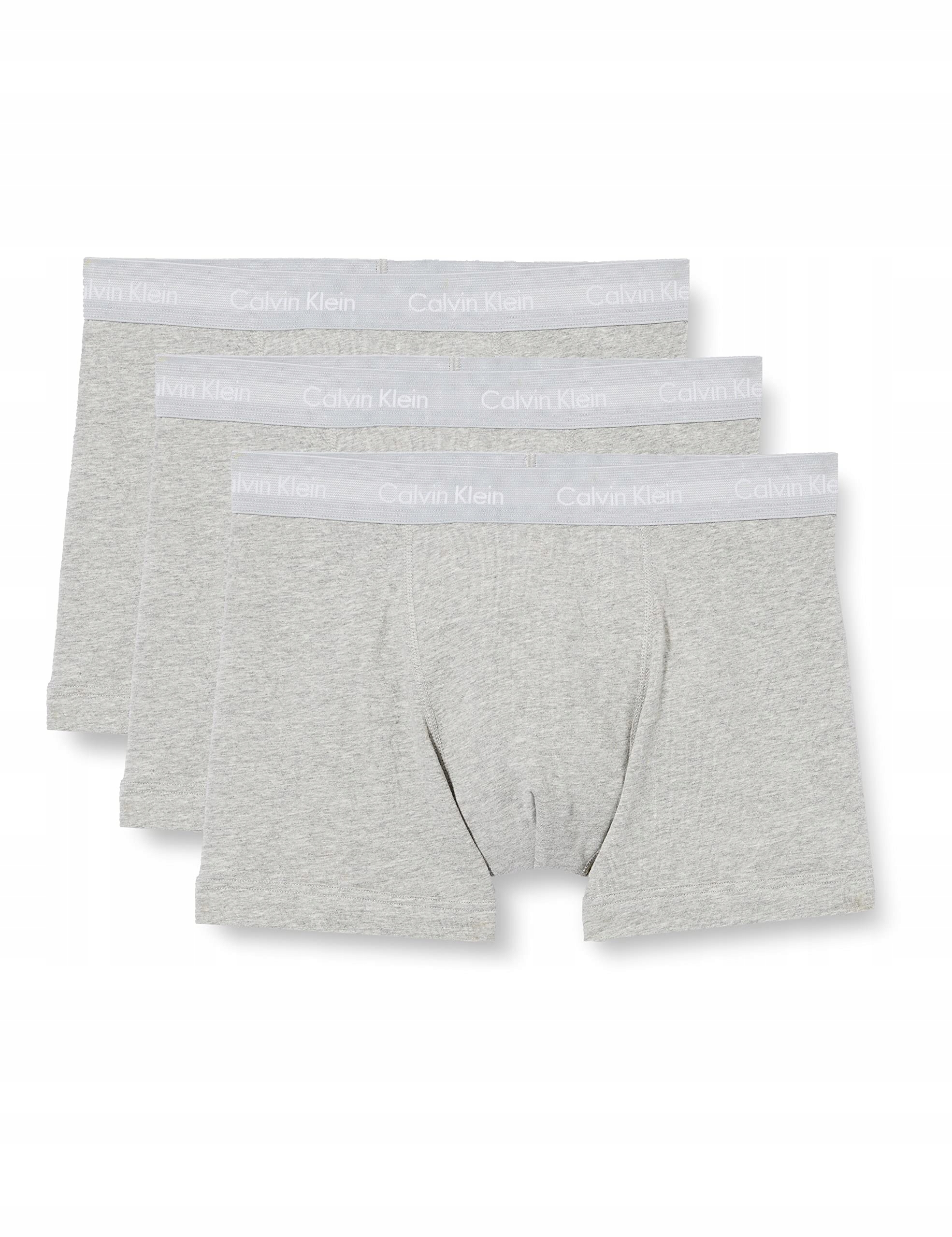 Calvin Klein 3PACK Šedé Boxerky Melanž 3-PACK 3 kusy (M)