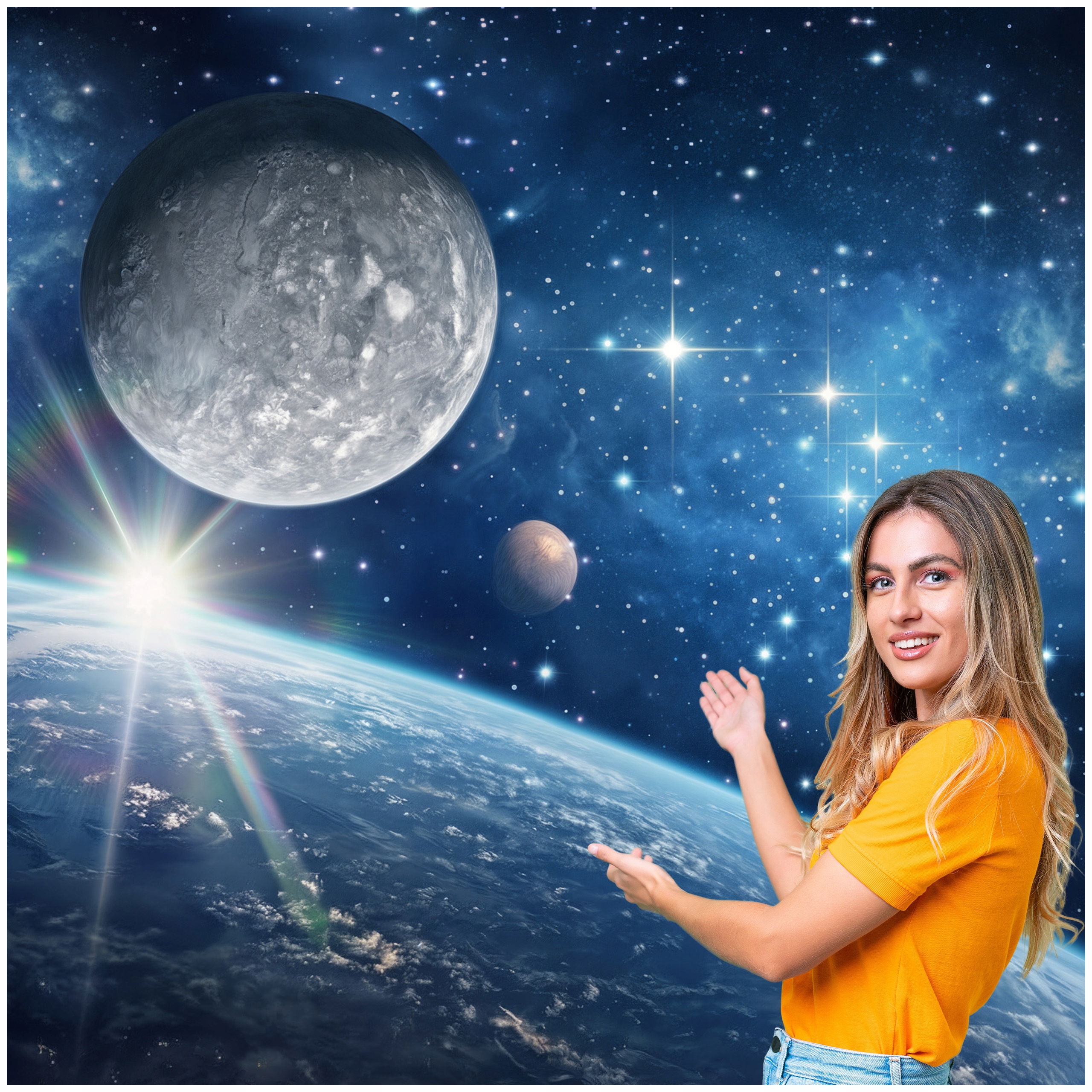 3D fototapeta pre mládež Vesmír planéty 490x280 DMKP08W