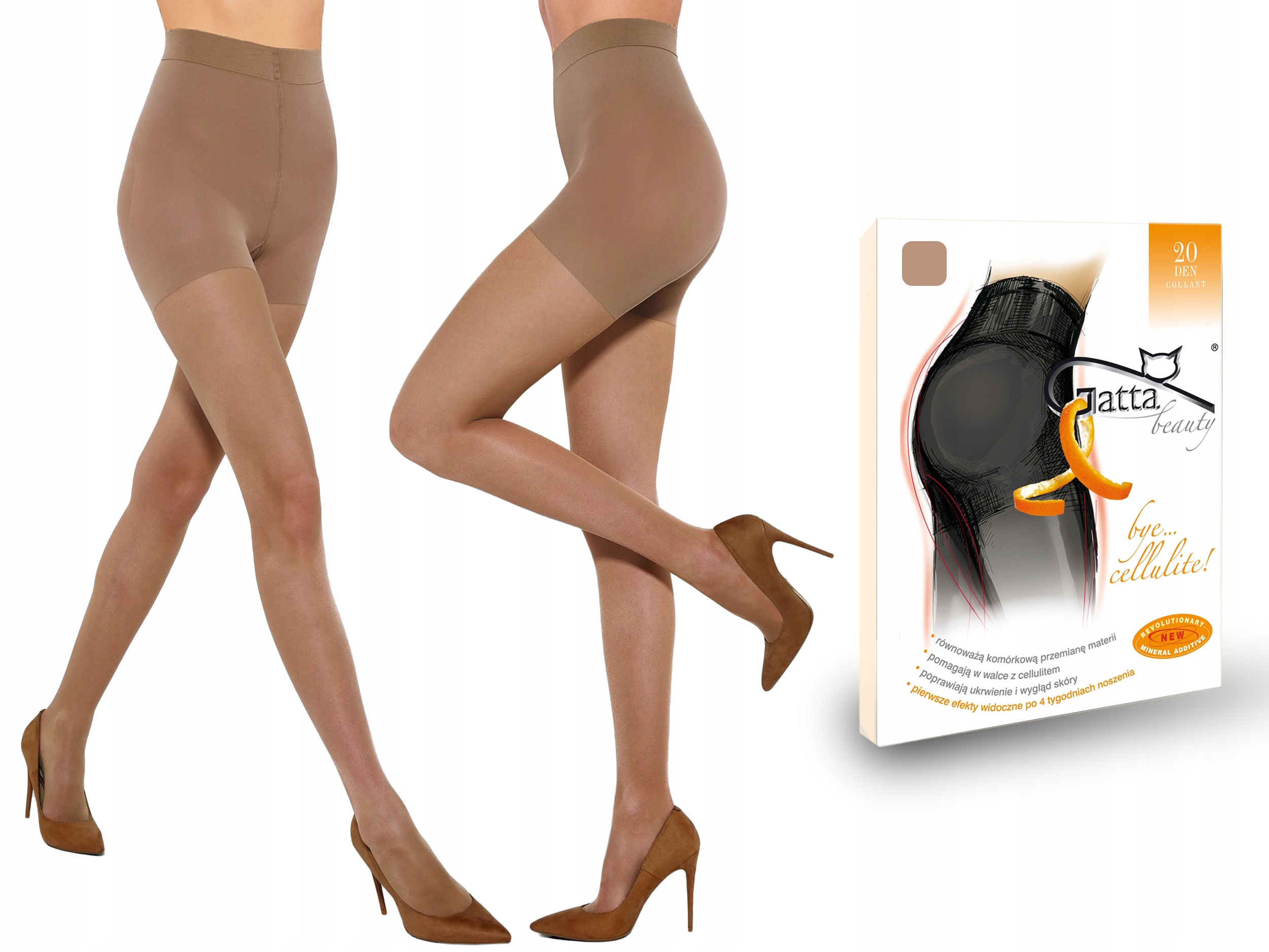 

Rajstopy Bye Cellulite Gatta, 20 den, daino, 2-S