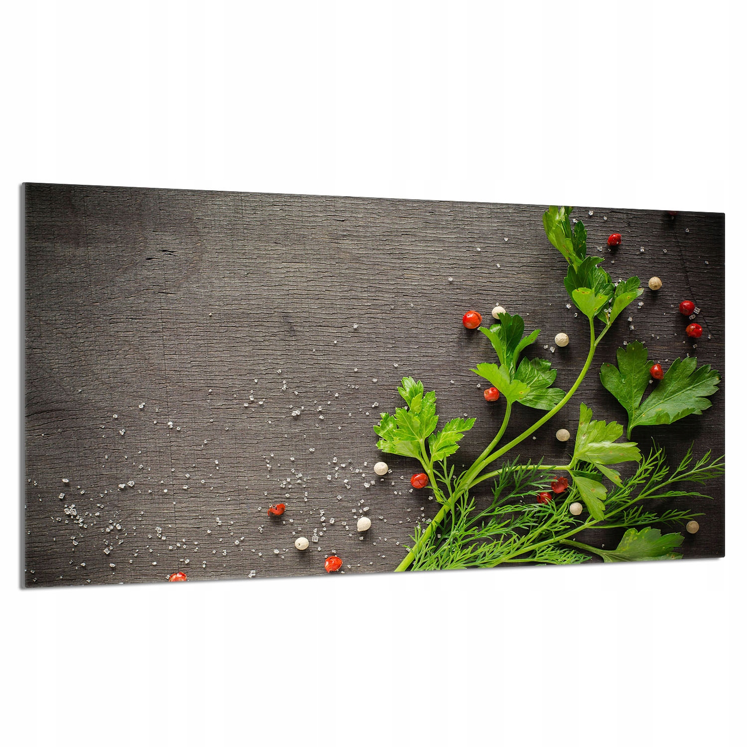 Skleněná ochranná deska na sporák 90x52 Pepř Do Kuchyně