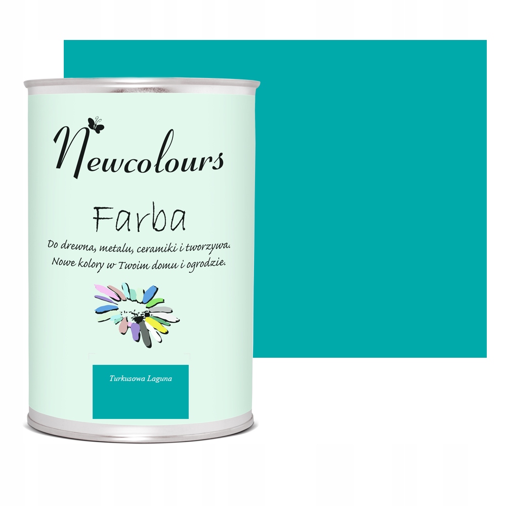 Farba do mebli Newcolours 900 ml Turkusowa Laguna